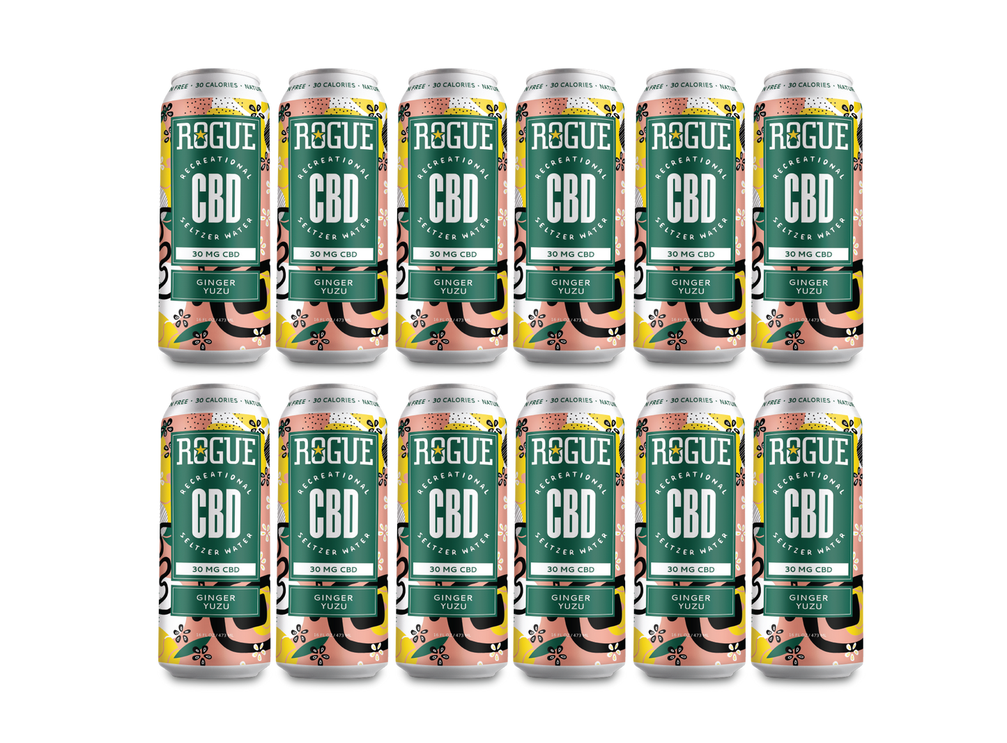 Ginger Yuzu CBD Seltzer - 12 pack