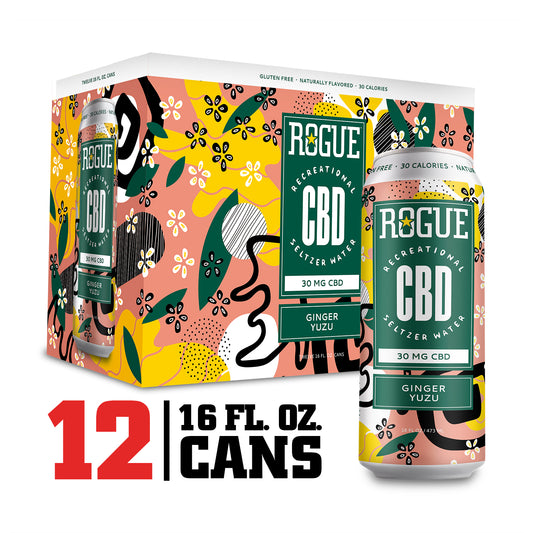 Ginger Yuzu CBD Seltzer - 12 pack