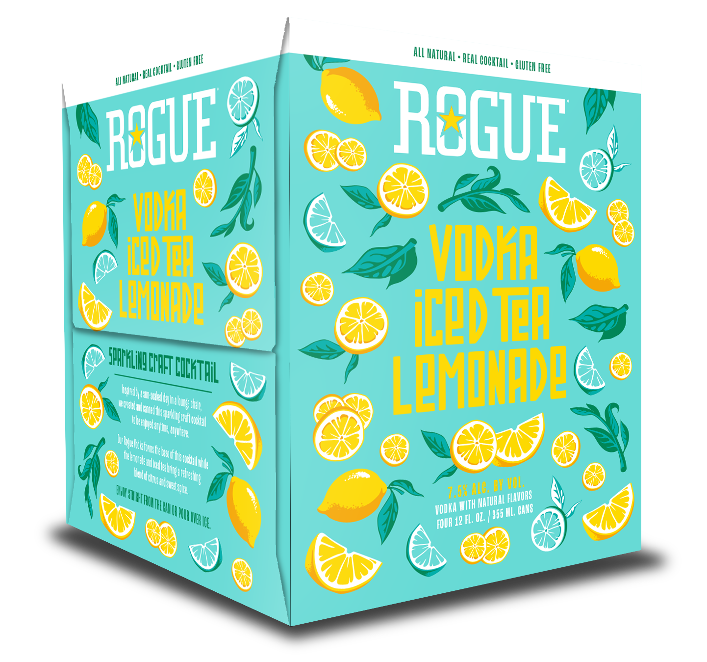 Lemonade Iced Tea Vodka Soda 4-pack