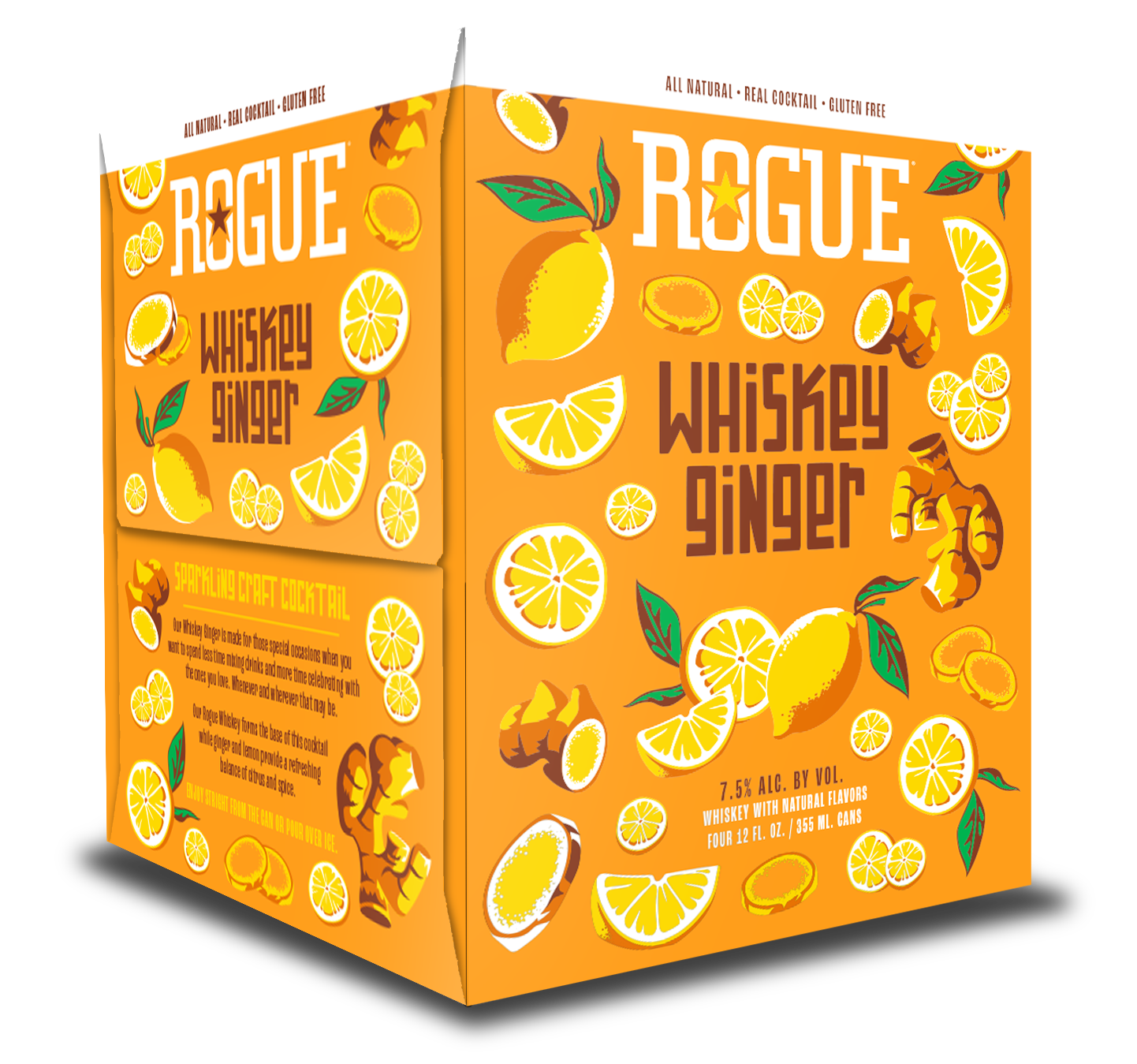 Ginger Lemon Whiskey Mule 4-pack